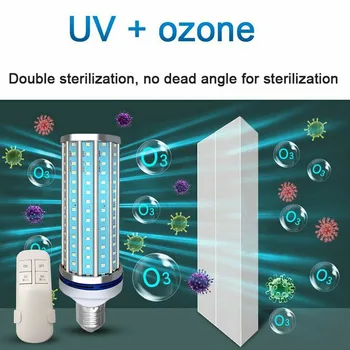 UV Sanitier 60W UV Germicidal Lamp E27 Ultraviolet UVC Light Corn Bulb Disinfection Lamp Sterilization
UV Sanitier 60W UV Germicidal Lamp E27 Ultraviolet UVC Light Corn Bulb Disinfection Lamp Sterilization