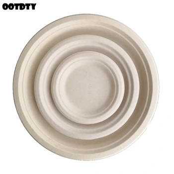 6"/7"/9"/10" Biodegradable Disposable Plates Bagasse Paper Plate 3 Grid for Food Cake Hamburger Fruits Holding Party Supplies
6"/7"/9"/10" Biodegradable Disposable Plates Bagasse Paper Plate 3 Grid for Food Cake Hamburger Fruits Holding Party Supplies
