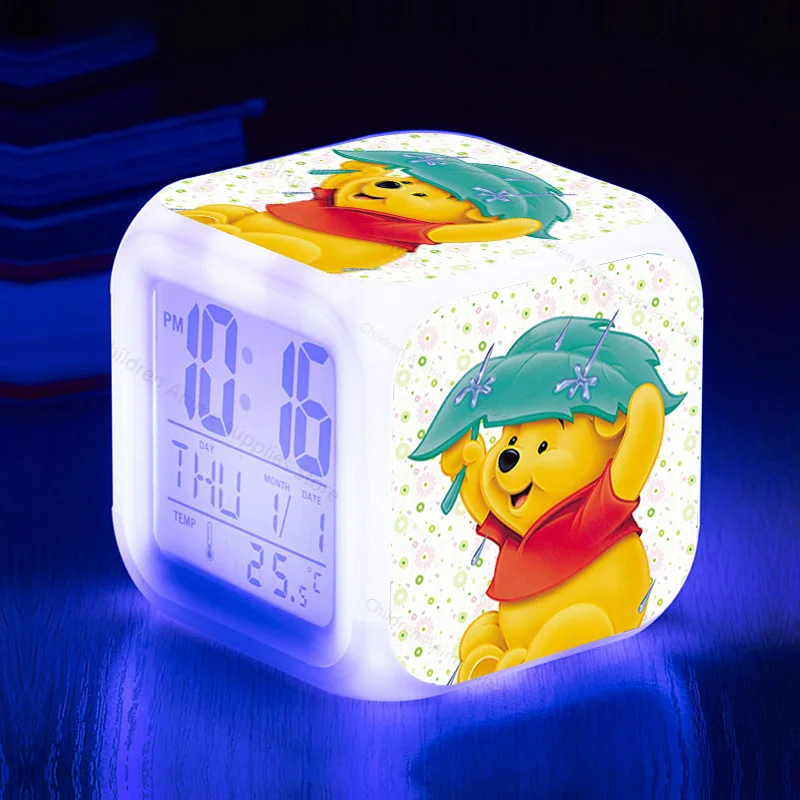 Disney Winnie The Pooh Children Boys LED Digital Alarm Clock Anime Figures Night Light Clock Kids Toys for Girls Christmas Gifts
Disney Winnie The Pooh Children Boys LED Digital Alarm Clock Anime Figures Night Light Clock Kids Toys for Girls Christmas Gifts