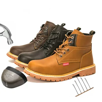 Puncture Proof Safety Men's Shoes wear-resisting portable Industrial Shoes Security Steel Toe Comfortable Work Boots
Puncture Proof Safety Men's Shoes wear-resisting portable Industrial Shoes Security Steel Toe Comfortable Work Boots