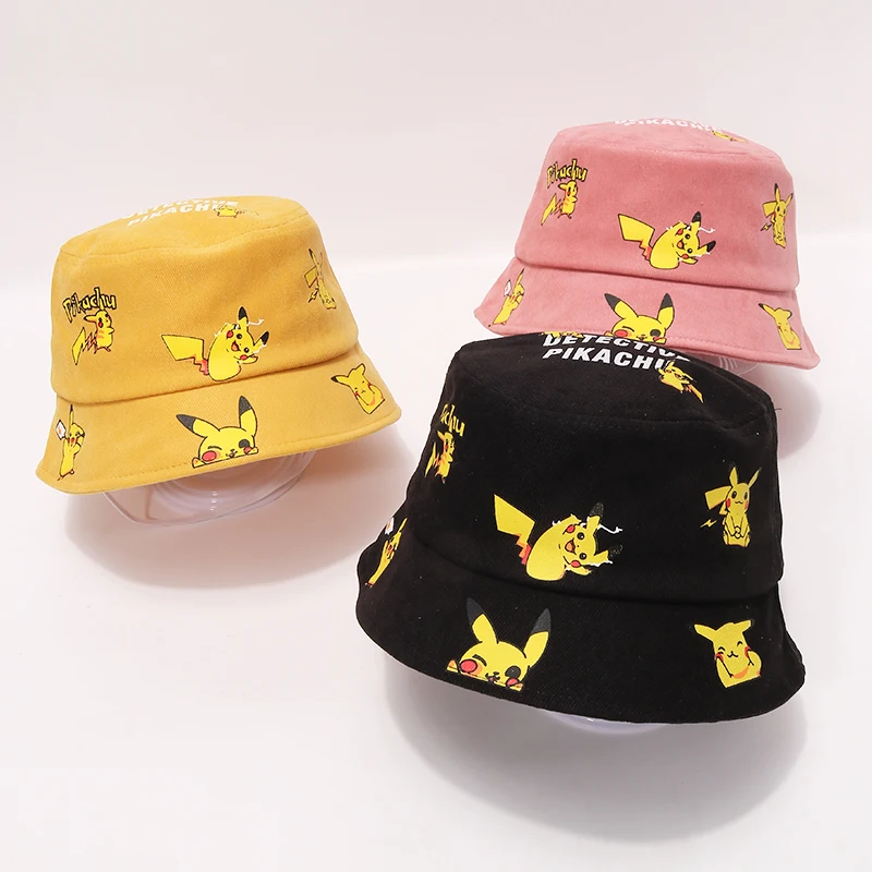 Children's Fisherman Caps New Deerskin Velvet Cartoon Pikachu Baby Hats for Boys and Girls Flat Top Wide Brim Tide Basin Hats
Children's Fisherman Caps New Deerskin Velvet Cartoon Pikachu Baby Hats for Boys and Girls Flat Top Wide Brim Tide Basin Hats