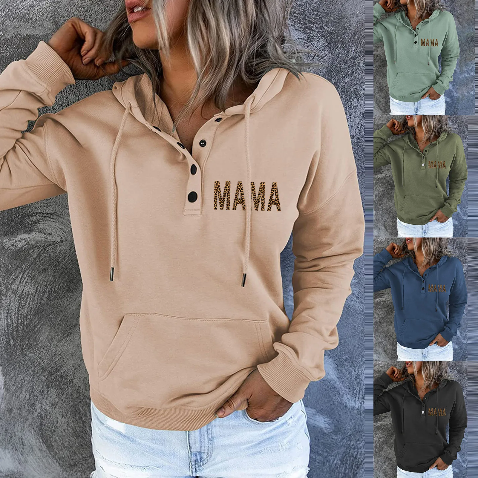 Winter Autumn Pullover For Womens Button Down Hoodies Drawstring Hooded Pocket Casual Long Sleeve Sweatshirts Sudadera Mujer A40
Winter Autumn Pullover For Womens Button Down Hoodies Drawstring Hooded Pocket Casual Long Sleeve Sweatshirts Sudadera Mujer A40