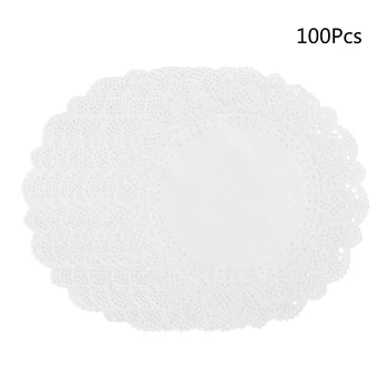 100pcs Disposable White Lace Paper Doilies Round Oil-Absorbing Paper Cake Box Liner Packaging Paper Pad Wedding Party Supplies
100pcs Disposable White Lace Paper Doilies Round Oil-Absorbing Paper Cake Box Liner Packaging Paper Pad Wedding Party Supplies