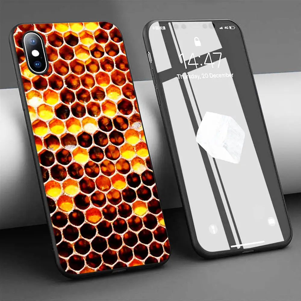 Мягкий силиконовый чехол Coque Bee Bed для телефона iPhone 11 Pro Max X 5S 6 6S XR XS 7 8 Plus | Мобильные