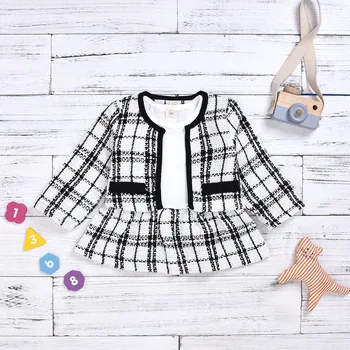 Kids Fashion Clothes Sets Birthday Long Sleeve Plaid Coat Tops+Dress 2Pcs Party Warm Outfit 1-6Y Baby Girls Clothes
Kids Fashion Clothes Sets Birthday Long Sleeve Plaid Coat Tops+Dress 2Pcs Party Warm Outfit 1-6Y Baby Girls Clothes