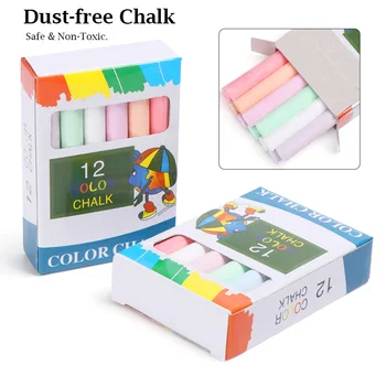 12 PCs/Box Mixed Colour Blackboard Dust-free Chalks Drawing Pen for Art Learning Graffiti Kids Gift School Educational Supplies
12 PCs/Box Mixed Colour Blackboard Dust-free Chalks Drawing Pen for Art Learning Graffiti Kids Gift School Educational Supplies