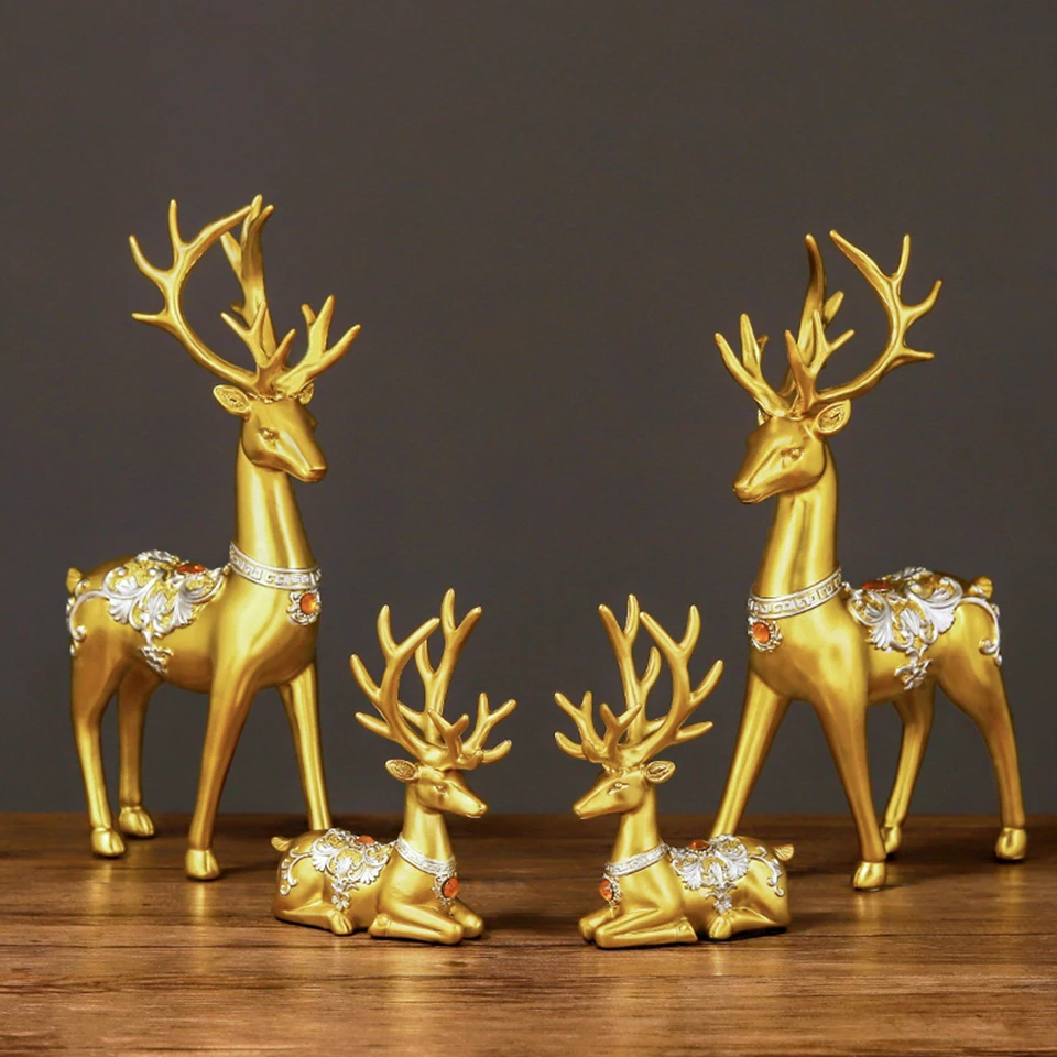 European style luxury auspicious elk resin ornaments home wine cabinet porch TV cabinet resin crafts ornaments BJ223
European style luxury auspicious elk resin ornaments home wine cabinet porch TV cabinet resin crafts ornaments BJ223