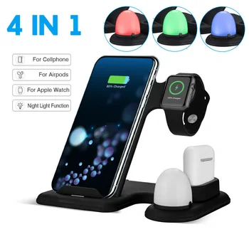 4 In1 Wireless Charger Charging Stand For Apple Watch 5/4/3/2/1 Airpod Cellphone Fast Wireless Charger Station New
4 In1 Wireless Charger Charging Stand For Apple Watch 5/4/3/2/1 Airpod Cellphone Fast Wireless Charger Station New