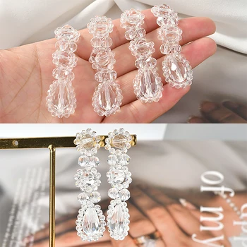 INS Cold Wind Crystal Flowers Transparent Long Earrings Material Accessories DIY Beaded Jewelry Accessories Homemade 2 pcs
INS Cold Wind Crystal Flowers Transparent Long Earrings Material Accessories DIY Beaded Jewelry Accessories Homemade 2 pcs