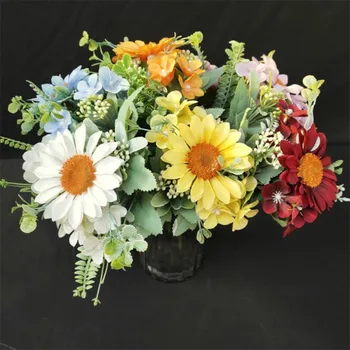 7Pcs Fake Hydrangea & Sunflower (5 stems/bunch) 11.81" Simulation Plastic Fruit for Home Wedding Decorative Artificial Flowers
7Pcs Fake Hydrangea & Sunflower (5 stems/bunch) 11.81" Simulation Plastic Fruit for Home Wedding Decorative Artificial Flowers