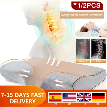 1/2PCS Memory Foam Pillow Orthopedic Sleep Massager Pillow Neckrest Bedding Pillows For Sleeping Fiber Slow Rebound Cervical
1/2PCS Memory Foam Pillow Orthopedic Sleep Massager Pillow Neckrest Bedding Pillows For Sleeping Fiber Slow Rebound Cervical