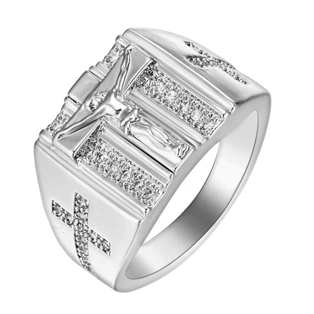 Unisex Ring Chic Jesus Cross Carved Cubic Zirconia Inlaid Ring Unisex Wedding Jewelry Gift New Woman's accesories Rings Jesus Cr
Unisex Ring Chic Jesus Cross Carved Cubic Zirconia Inlaid Ring Unisex Wedding Jewelry Gift New Woman's accesories Rings Jesus Cr