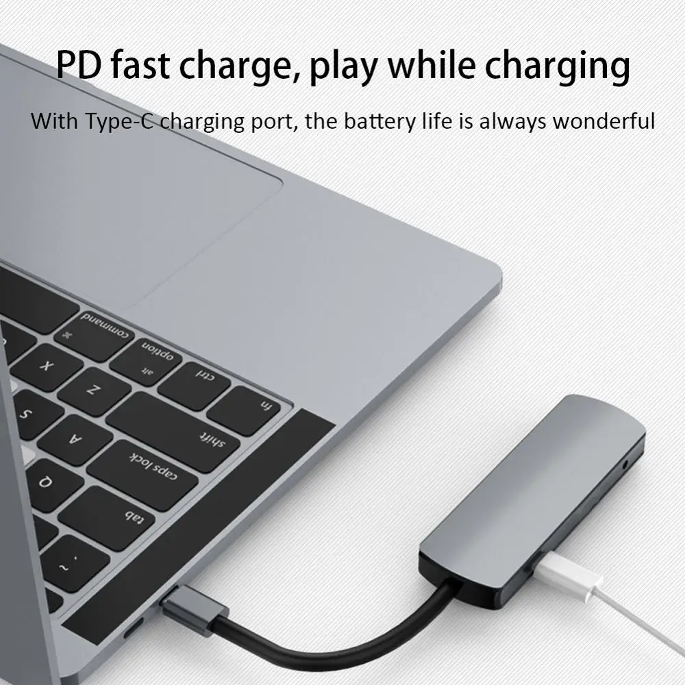 USB C Hub 6 in 1 USB Type C Hub Adapter Ethernet Port, 4K USB C to HDMI, 3 USB 3.0 Ports, 100W Charging, SD/TF Card Reader
USB C Hub 6 in 1 USB Type C Hub Adapter Ethernet Port, 4K USB C to HDMI, 3 USB 3.0 Ports, 100W Charging, SD/TF Card Reader
