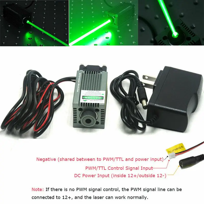 Focusable 520nm 1W Green Laser Dot Module Engraving and Cutting TTL &12V Adapter
Focusable 520nm 1W Green Laser Dot Module Engraving and Cutting TTL &12V Adapter