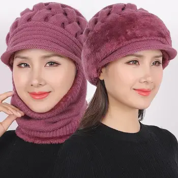 Rabbit Fur Knitting Hat Warm Winter Female Cap Neck Ear Face Full Protection Mother'S New Year Gift Beanie Warm Wool Cap
Rabbit Fur Knitting Hat Warm Winter Female Cap Neck Ear Face Full Protection Mother'S New Year Gift Beanie Warm Wool Cap