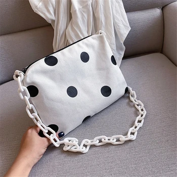 Women's Messenger Shoulder Bag Cow Dots Printing Women Chain Bag Large Capacity Canvas Zipper Bag Crossbody For Female
Women's Messenger Shoulder Bag Cow Dots Printing Women Chain Bag Large Capacity Canvas Zipper Bag Crossbody For Female
