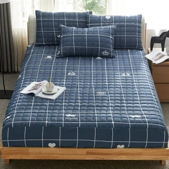 180x200x2 Pillowcase Plush Thicken Quilted Mattress Cover Warm Soft Crystal Velvet Quilted Bed Fitted Sheet Including Pillowcase
180x200x2 Pillowcase Plush Thicken Quilted Mattress Cover Warm Soft Crystal Velvet Quilted Bed Fitted Sheet Including Pillowcase