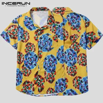 INCERUN Fashion Men Printed Short Sleeve Lapel Shirt Breathable Vacation Beach Button Mens Hawaiian Casual Blouse Streetwear
INCERUN Fashion Men Printed Short Sleeve Lapel Shirt Breathable Vacation Beach Button Mens Hawaiian Casual Blouse Streetwear