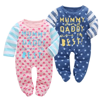 2019 Autumn Newborn Kids Baby Boy clothes Long Sleeve letter baby Romper Striped Cotton jumpsuit Infant Clothes Pajamas Outfits
2019 Autumn Newborn Kids Baby Boy clothes Long Sleeve letter baby Romper Striped Cotton jumpsuit Infant Clothes Pajamas Outfits