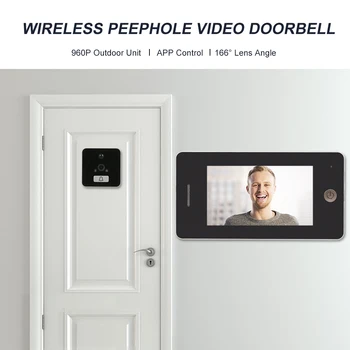 Wireless Peephole Video Doorbell Digital Door Viewer Security Peephole Color LCD Screen Security Camera Monitor APP Control
Wireless Peephole Video Doorbell Digital Door Viewer Security Peephole Color LCD Screen Security Camera Monitor APP Control
