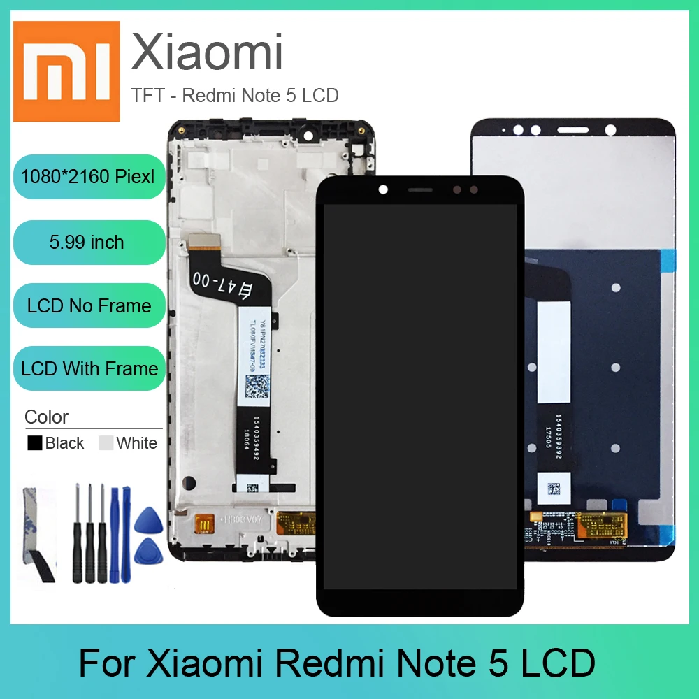 For Xiaomi Redmi Note 5 LCD Display Touch Screen Digitizer Assembly With Frame For Xiaomi Redmi Note 5 Pro Original Screen
For Xiaomi Redmi Note 5 LCD Display Touch Screen Digitizer Assembly With Frame For Xiaomi Redmi Note 5 Pro Original Screen