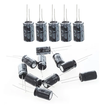15 Pcs 400V Low ESR Impedance Electrolytic Capacitor Aluminum Electrolytic Capacitor, 10 Pcs 10UF & 5 Pcs 47UF
15 Pcs 400V Low ESR Impedance Electrolytic Capacitor Aluminum Electrolytic Capacitor, 10 Pcs 10UF & 5 Pcs 47UF