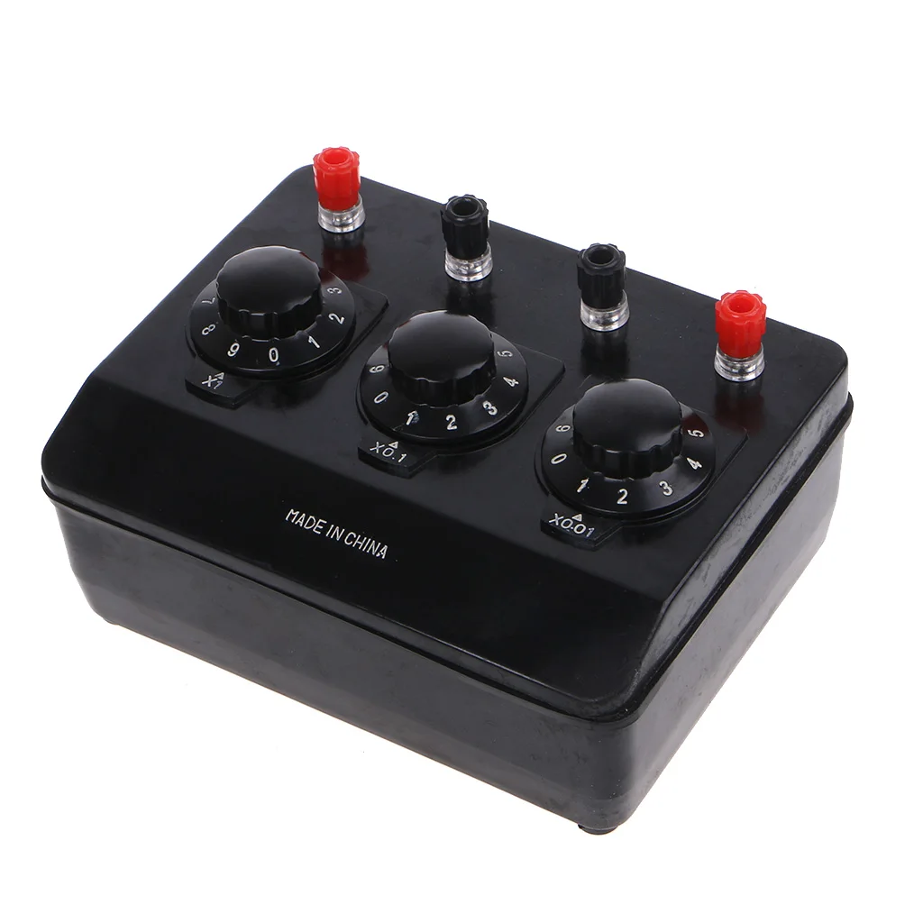 New 0-9.99 ohm simple resistance box precision 0.1 input variable resistance teaching instrument
New 0-9.99 ohm simple resistance box precision 0.1 input variable resistance teaching instrument