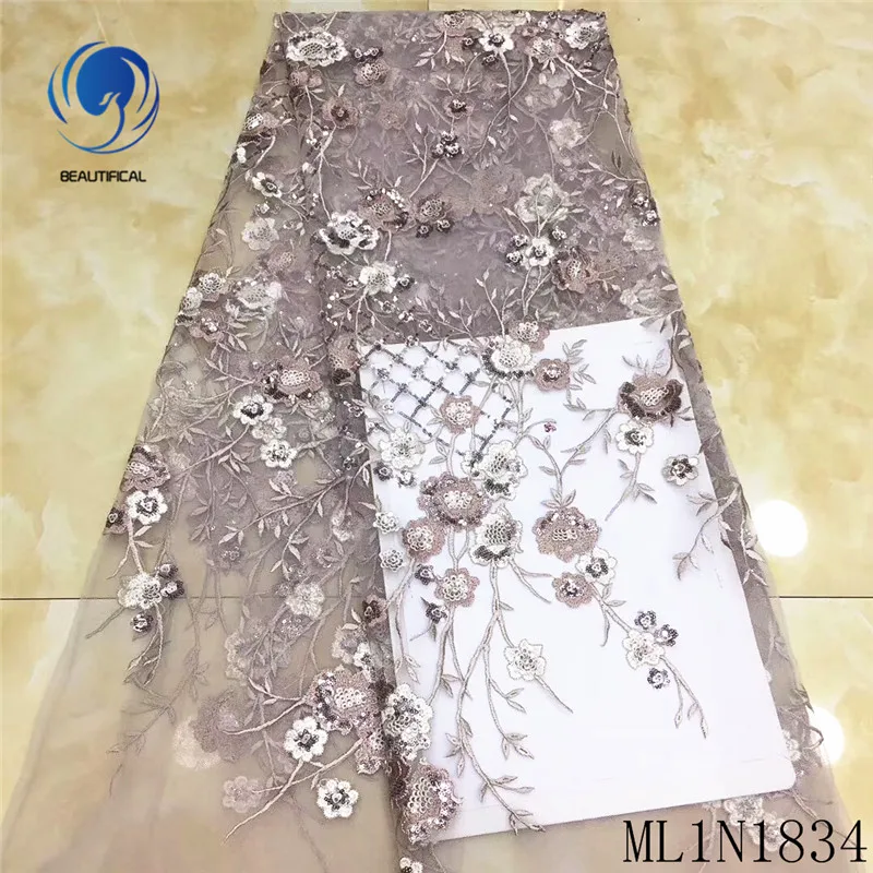 BEAUTIFICAL nigerian lace fabrics wedding french net lace fabrics 5 yards high quality nigerian laces with sequins ML1N1834
BEAUTIFICAL nigerian lace fabrics wedding french net lace fabrics 5 yards high quality nigerian laces with sequins ML1N1834