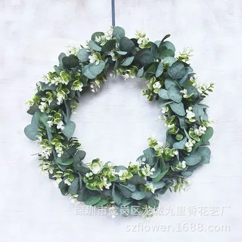 Extra Large White fang zhen hua huan Door Decoration Eucalyptus Money Leaf Wall Window Wedding American-Style Eucalyptus Leaves 
Extra Large White fang zhen hua huan Door Decoration Eucalyptus Money Leaf Wall Window Wedding American-Style Eucalyptus Leaves