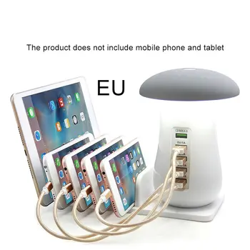 3.0 Usb Night Light Button Mode / Touch Mode Charger Hub 5 Ports Adapter Phone Charging Led Mushroom Desk Light
3.0 Usb Night Light Button Mode / Touch Mode Charger Hub 5 Ports Adapter Phone Charging Led Mushroom Desk Light