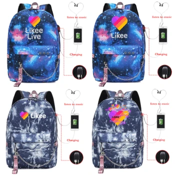 LIKEE LIVE Backpack USB Charging Backpack USB Design Backpack Knapsack Likee Laptop Backpack Teens School Bag College Backpacks
LIKEE LIVE Backpack USB Charging Backpack USB Design Backpack Knapsack Likee Laptop Backpack Teens School Bag College Backpacks