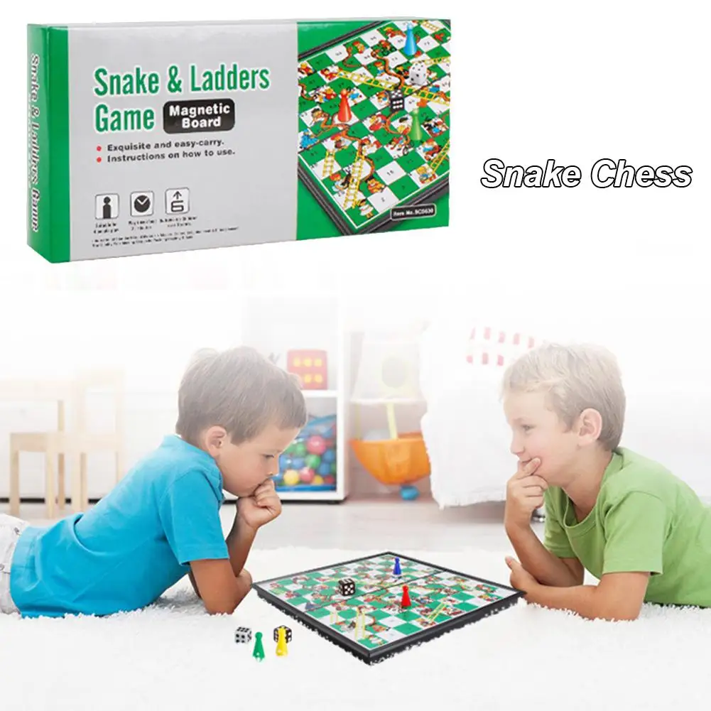 Foldable Children Board Game Snake Ladders Chess Game Interactive Desktop Party Toy Educational Snake Ladder Kids Toy
Foldable Children Board Game Snake Ladders Chess Game Interactive Desktop Party Toy Educational Snake Ladder Kids Toy