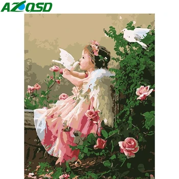 AZQSD Painting By Number Canvas Kits Portrait Handmade Gift DIY Unframe Coloring By Numbers Angel Decor For Home Acrylic Paint
AZQSD Painting By Number Canvas Kits Portrait Handmade Gift DIY Unframe Coloring By Numbers Angel Decor For Home Acrylic Paint