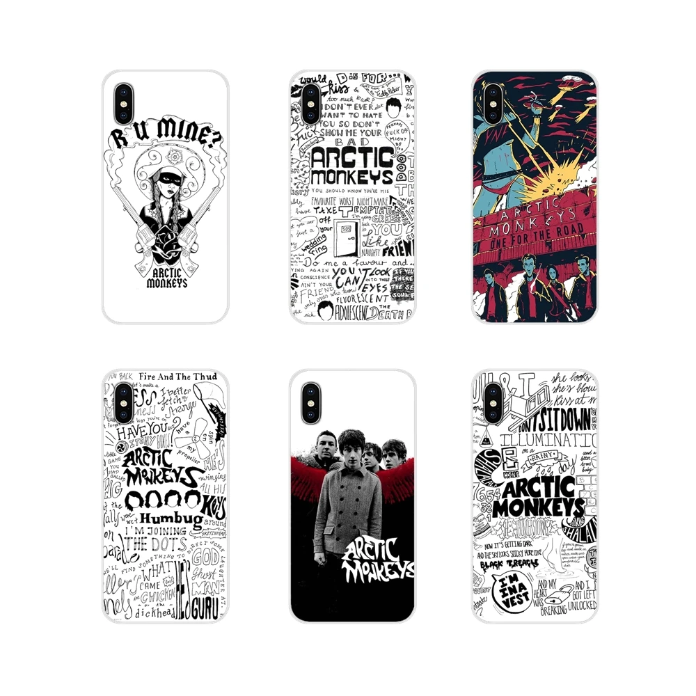 Фото Transparent TPU Cases Psychedelic Arctic Monkeys Logo Collage For Samsung Galaxy A3 A5 A7 A9 A8 Star A6 Plus 2018 2015 2016 2017 | Мобильные