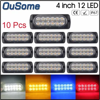 10Pcs 12V 24V 12W LED Car Side Marker Tail Light Amber Truck Lamp Car Bus Waterproof Durable ATV Truck Marker Lights
10Pcs 12V 24V 12W LED Car Side Marker Tail Light Amber Truck Lamp Car Bus Waterproof Durable ATV Truck Marker Lights