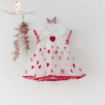 VITO Baby Spring Summer 2020 Baby Girl Love Mesh Long Sleeve and Sleeveless Triangle Dress One Piece Creeper Baby Girl Clothes
VITO Baby Spring Summer 2020 Baby Girl Love Mesh Long Sleeve and Sleeveless Triangle Dress One Piece Creeper Baby Girl Clothes