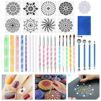 32pcs Durable Mandala Dotting Tools Rock Painting Kits Dot Art Pen Paint Stencil Set Multifunction Pottery Tool Set 
32pcs Durable Mandala Dotting Tools Rock Painting Kits Dot Art Pen Paint Stencil Set Multifunction Pottery Tool Set