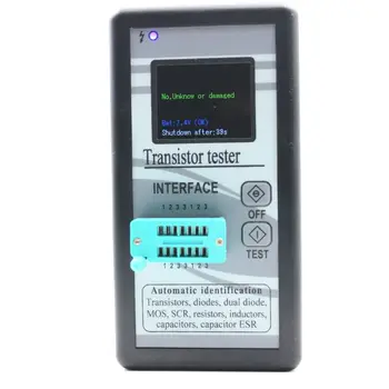 Multi-purpose Transistor Tester Diode Thyristor Capacitance Resistor Inductance MOS SCR ESR Meter Automatic Checker
Multi-purpose Transistor Tester Diode Thyristor Capacitance Resistor Inductance MOS SCR ESR Meter Automatic Checker