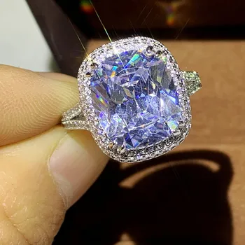 US Size 5-10 Sparkling Dove Egg Big CZ Stone Luxury Jewelry 925 Sterling Silver Cushion Shape White 5A Zircon Party Wedding Ring
US Size 5-10 Sparkling Dove Egg Big CZ Stone Luxury Jewelry 925 Sterling Silver Cushion Shape White 5A Zircon Party Wedding Ring