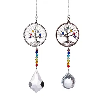 2020 New Arrive Chakra Tree of Life Pendant Window Hanging Suncatcher Rainbow Maker Crystal Glass Prism Handmade Decor 
2020 New Arrive Chakra Tree of Life Pendant Window Hanging Suncatcher Rainbow Maker Crystal Glass Prism Handmade Decor