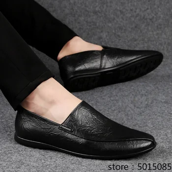 Concise Men loafers Dress Shoes outdoor Man slip on black Leisure Leather Shoes Man Trending Gentleman Shoes big size 47 a4 
Concise Men loafers Dress Shoes outdoor Man slip on black Leisure Leather Shoes Man Trending Gentleman Shoes big size 47 a4