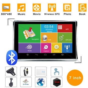 7 Inch 8GB Cars GPS Navigation Bluetooth WIFI Car GPS screen portable FM Transmitter Bundle Free Europe America Asia Africa maps
7 Inch 8GB Cars GPS Navigation Bluetooth WIFI Car GPS screen portable FM Transmitter Bundle Free Europe America Asia Africa maps