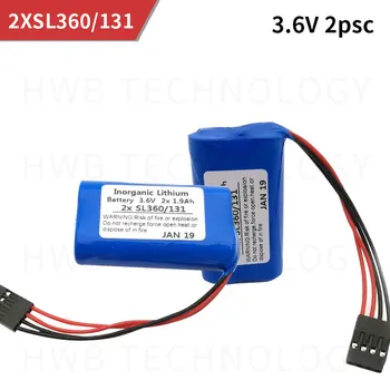 

2pcs HOT NEW Schneider 3.6V 2x1.9ah 2xSL360/131 360/131 SL360 lithium battery SL360/131 batterise Tsx17 battery Take the plug