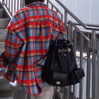 Draw Double Shoulder Bag 2020 New Lingge Embroidered Tide Lady Backpack Korean Version Single Shoulder Bag Schoolbag 
Draw Double Shoulder Bag 2020 New Lingge Embroidered Tide Lady Backpack Korean Version Single Shoulder Bag Schoolbag