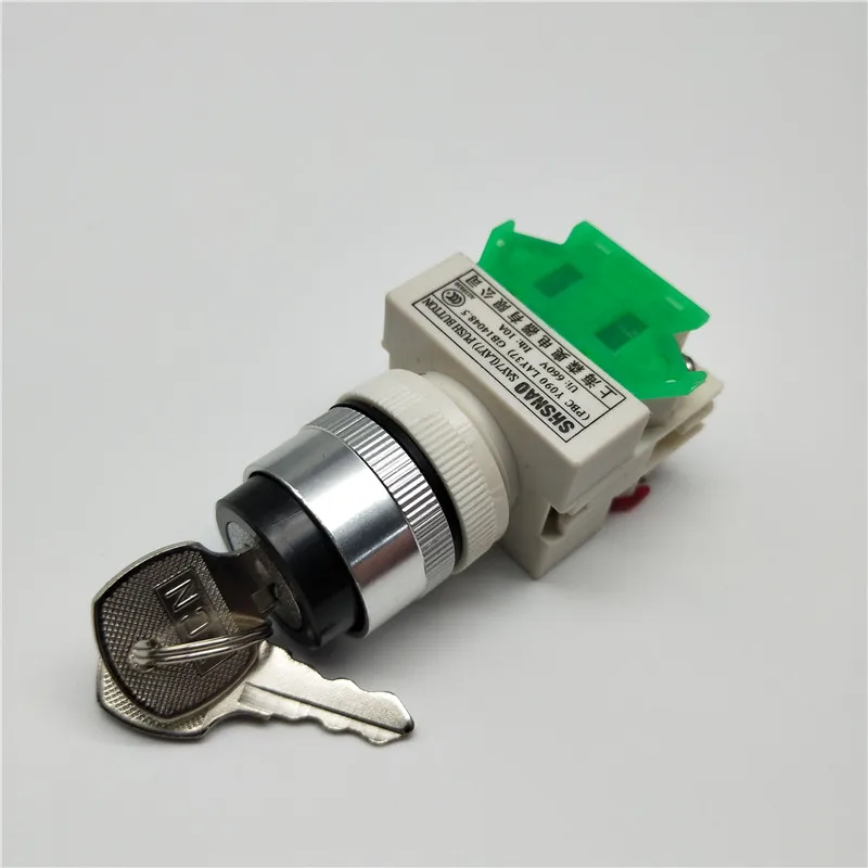 LAY37-11Y2/LAY37-20Y3 Key Rotary Switch 2/3 Position Push Button Switch 1NO1NC Latching Self-locking Key Button
LAY37-11Y2/LAY37-20Y3 Key Rotary Switch 2/3 Position Push Button Switch 1NO1NC Latching Self-locking Key Button