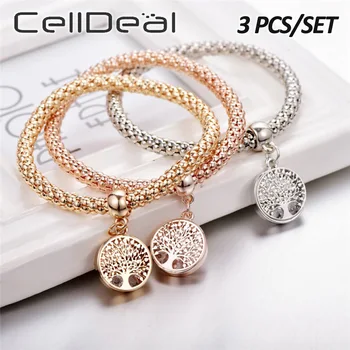 Multi-layer Elastic Bracelet Charm Lovely Life Tree Punk Vintage Jewelry Rhinestone Alloy Pendant Tree of Life Charm Bracelet
Multi-layer Elastic Bracelet Charm Lovely Life Tree Punk Vintage Jewelry Rhinestone Alloy Pendant Tree of Life Charm Bracelet