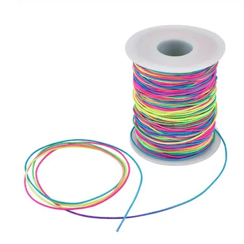 100m Rainbow Color Elastic Cord Beading Thread Stretch String Craft Cord Pony Bead String 1mm
100m Rainbow Color Elastic Cord Beading Thread Stretch String Craft Cord Pony Bead String 1mm