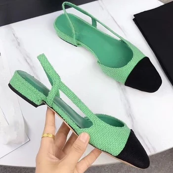 Mixed Color women flats luxury brand design women sandals shoes fashion lady tweed green slingback design shoes woman 41 42
Mixed Color women flats luxury brand design women sandals shoes fashion lady tweed green slingback design shoes woman 41 42