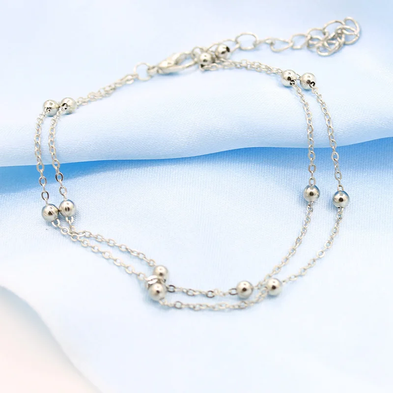 Summer Girl'S Simplicity Versatile Anklet Ankle Ring Double Layer Chain Beads Anklet Bracelets AliExpress Hot Selling
Summer Girl'S Simplicity Versatile Anklet Ankle Ring Double Layer Chain Beads Anklet Bracelets AliExpress Hot Selling