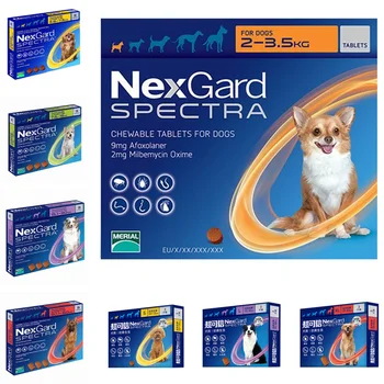 

NexGard Spectra Oral Trentment For Dog Fleas & Ticks & Intestinal & Worms Chewables Flea And Tick For Dogs Pills Monthly